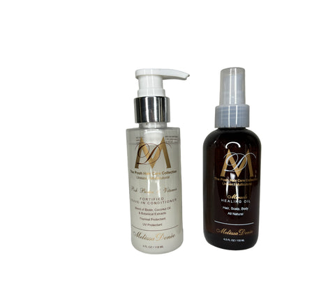 #3 Super Hair Growth Biotin and Vitamin Fortified Leave In Condition and Miracle Healing Oil Combo