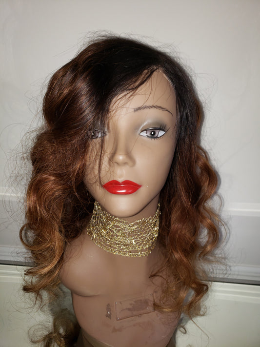 Brazilian Front Lace Side Part Natural Wave