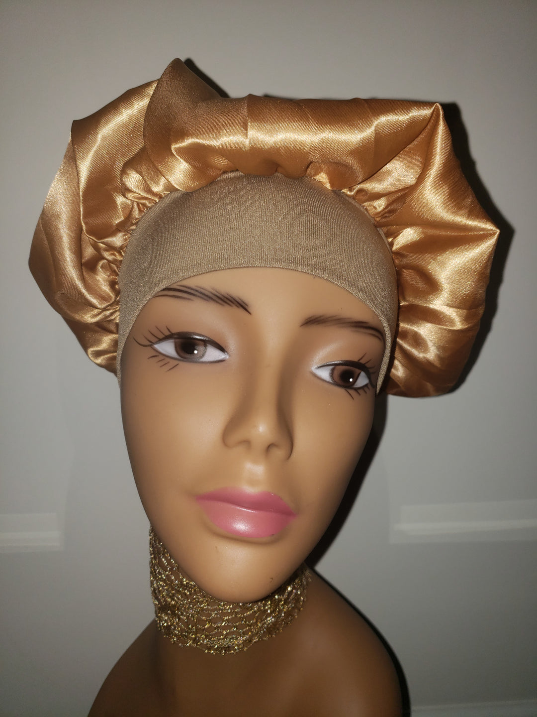 "The Posh Miracle Bonnet" 100% Silk Hair Bonnet With Built In Natural Band To Protect Your Edges