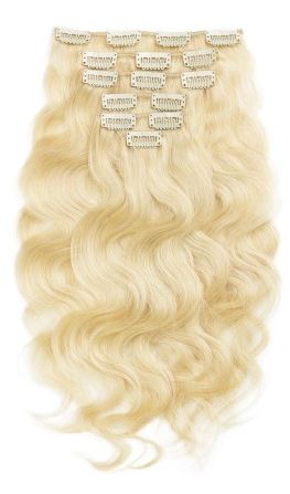 Indian Wavy Blonde Clip In