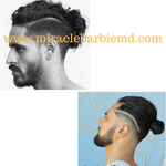 Straight Human Hair Male Unit
