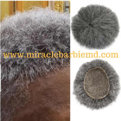 Salt and Pepper Afro Kinky Gray Unit