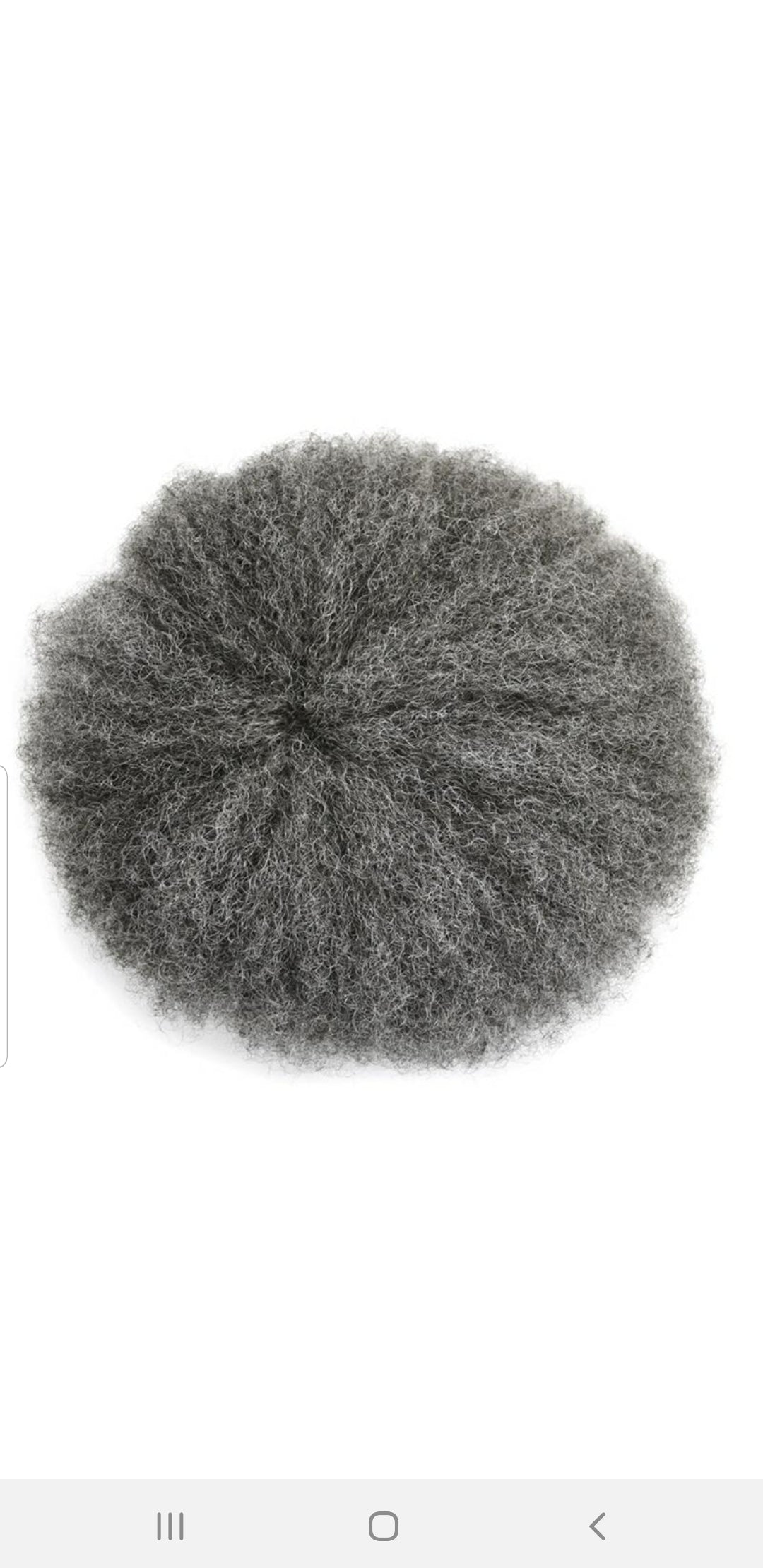 Salt and Pepper Afro Kinky Gray Unit