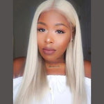 Russian 1B Platinum Blonde Ombre Straight