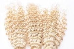 613 Platinum Blonde Curly Frontal