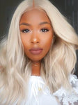 Brazilian Platinum Blonde Deep Wave Lace Frontal